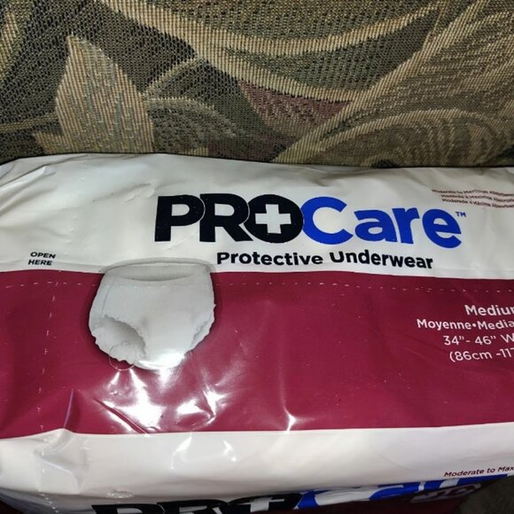 Two New Packages Of ProCare Disposable Protective Underwear Size Medium 34" - 46 - Picture 4 of 6